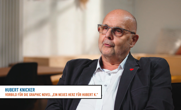 Das Video zeigt Hubert Knicker im Interview zur Aktion "Ein Herz für Hubert K"